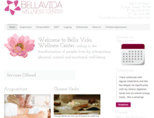 Tablet Screenshot of bellavidawellnesscenter.com